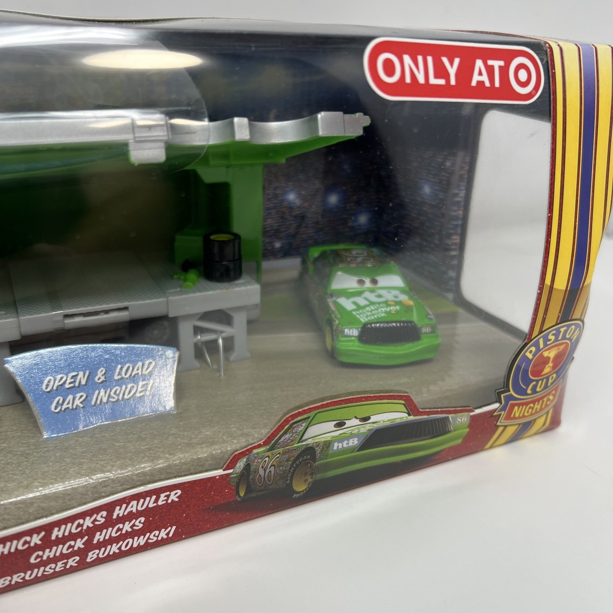 Disney Pixar Cars Team HTB Hauler Chick Hicks Racecar Piston