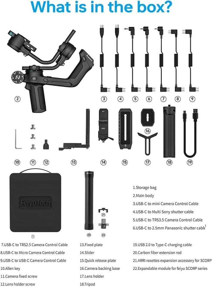 Max 5.51lbs SCORP 2 Gimbal Kit - Wireless Control & Vertical Shooting Capability - Image 4 of 4