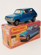 Matchbox Superfast 1978 n.21 Renault 5TL, buone condizioni. Base in argento. Con scatola.