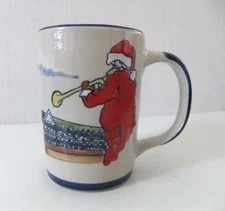 KEENELAND HORSE RACING TRACK LOUISVILLE STONEWARE MILK FOR SANTA CHRISTMAS MUG