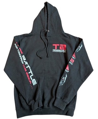 Terminator 2 Judgment Day schwarzer doppelseitiger Hoodie Small kostenloser Versand 