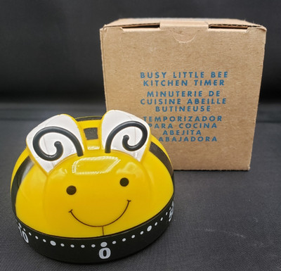 Avon Busy Little Bee Kitchen Timer Bumble Insect 2013 60 Minute Timer NOS