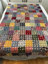 Vintage handcrafted YO YO QUILT