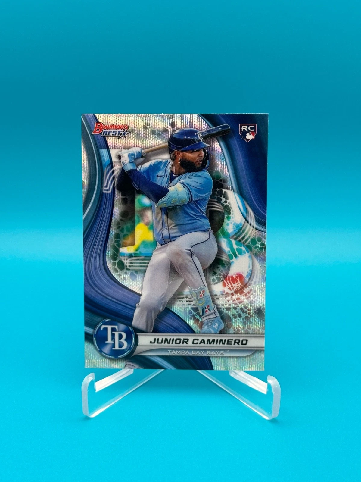2024 Bowman's Best JUNIOR CAMINERO Wave Refractor RC #62 Rays