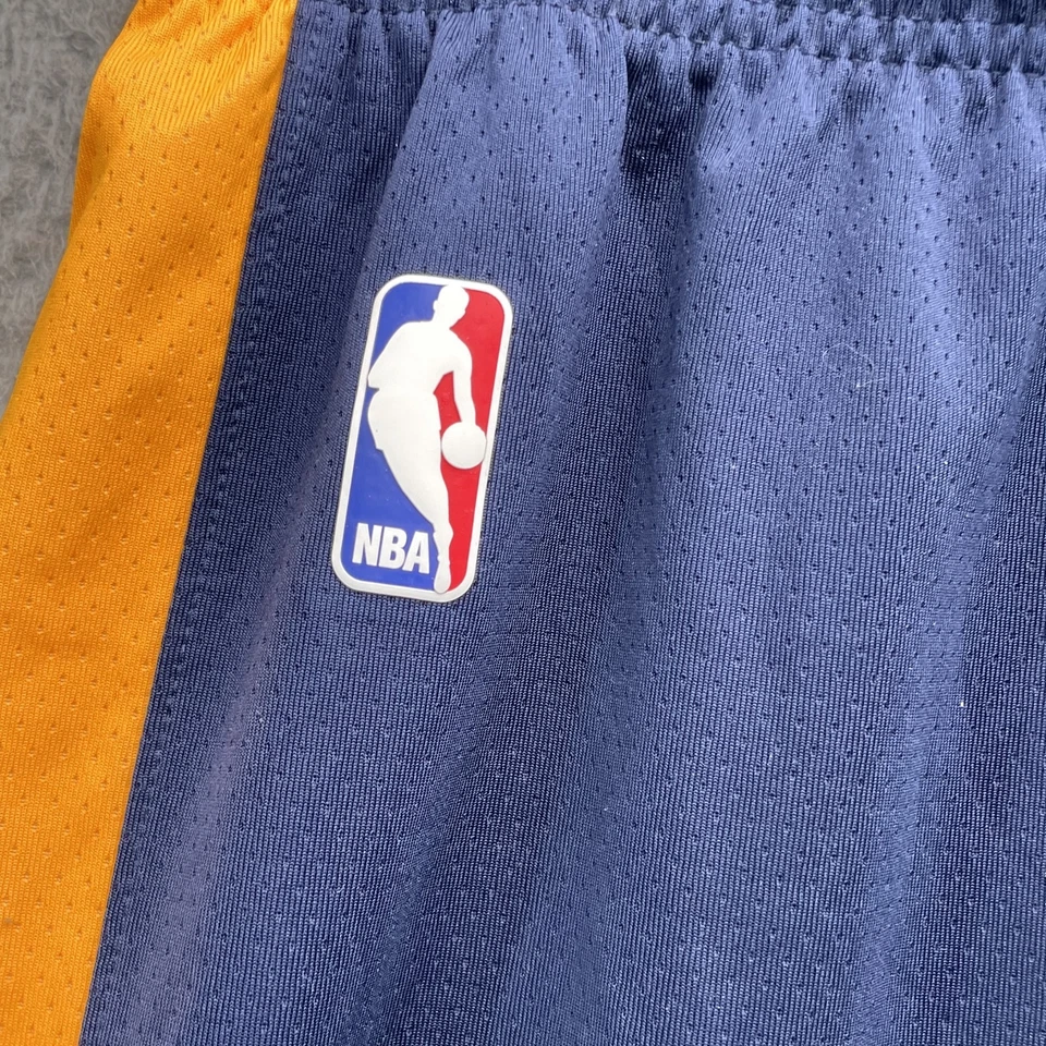 耐克 NBA 篮球短裤男式 XXL 橙色蓝色训练运动跑步健身房 90 年代 — 第 3/4 张图片