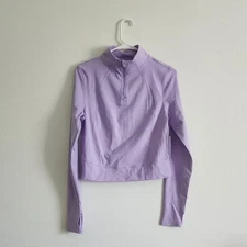 Yogalicious Lux Purple Rose Crosstrain Everyday Halfzip Jacket Size Medium