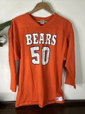 VTG Russell Athletic Chicago Bears #50 Long Sleeve Shirt Mens L USA 90's