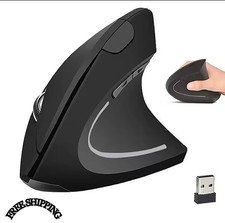 Wireless Mouse Vertical Gaming Mouse USB Computer Mice Ergonomic Desktop Mouse