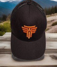 Tim Hawkins Hat Black Orange Cap Snapback Baseball Mesh Embroidery Classics FLAW