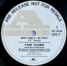 THE CURE -Why Can’t I Be You/A Japanese Dream- Rare UK Promo 12” (Vinyl Record)