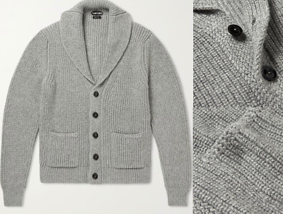 カーディガン TOM FORD SS25 Silk cardigan (KLL004YMS107S25 HB900) SILK MERINO SHAWL COLLAR CARDIGAN | Tom Ford Fashion