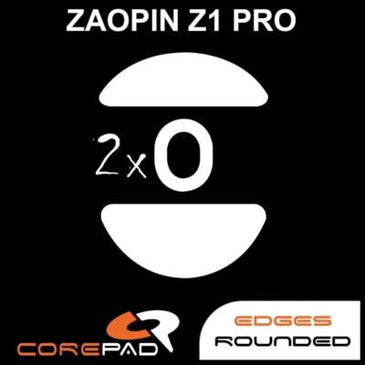 Corepad Skatez Zaopin Z1 PRO Replacement Mouse Feet Hyperglides PTFE Teflon