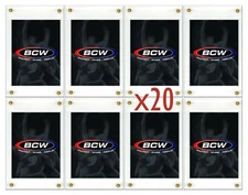 20 BCW 4 Screw Recessed Sport Trading Card Holder Screwdown Display Protector