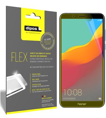 3x Schutzfolie für Huawei Honor 7C Folie, 100% Displayabdeckung, dipos Flex