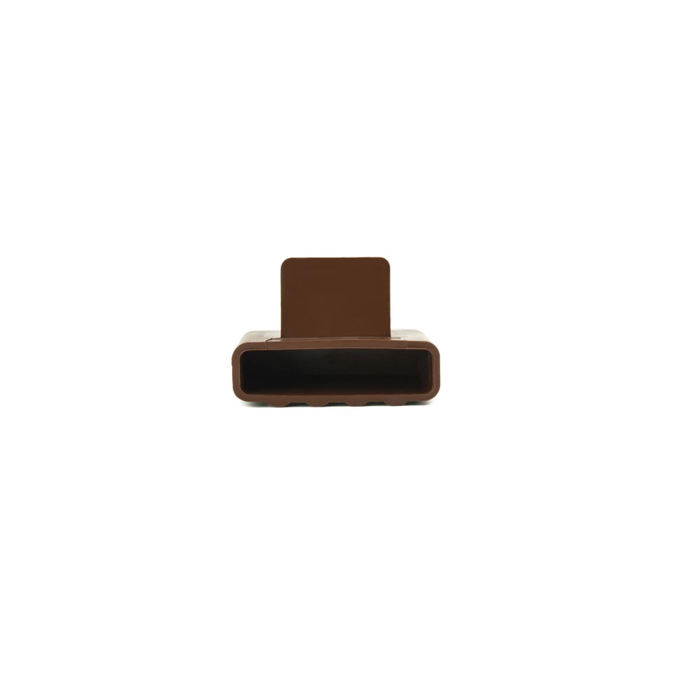 53mm x 12mm Depth Single Bed Slat Holders / Caps for Wooden Bed Frames- Brown - Image 3 of 4