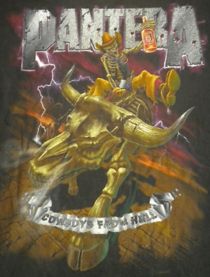 True Vintage 1999 Pantera Cowboys From Hell XL Shirt Well Worn 90s Metal 1990s