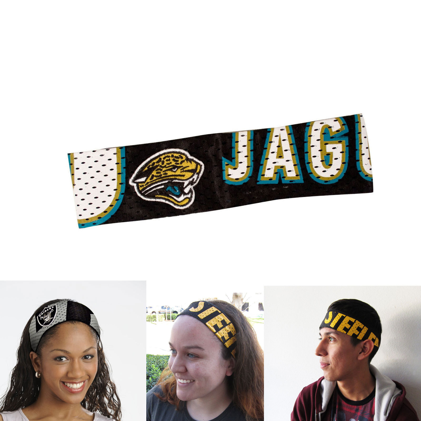 New NFL Jacksonville Jaguars Fanband Jersey Headband HeadBand by