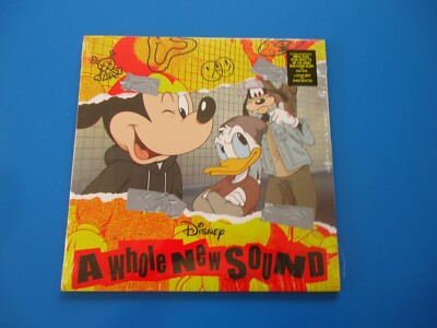 Disney A Whole New Sound LP (2024) NEW Clear w/ Black Vinyl Shrink Wrap Tear