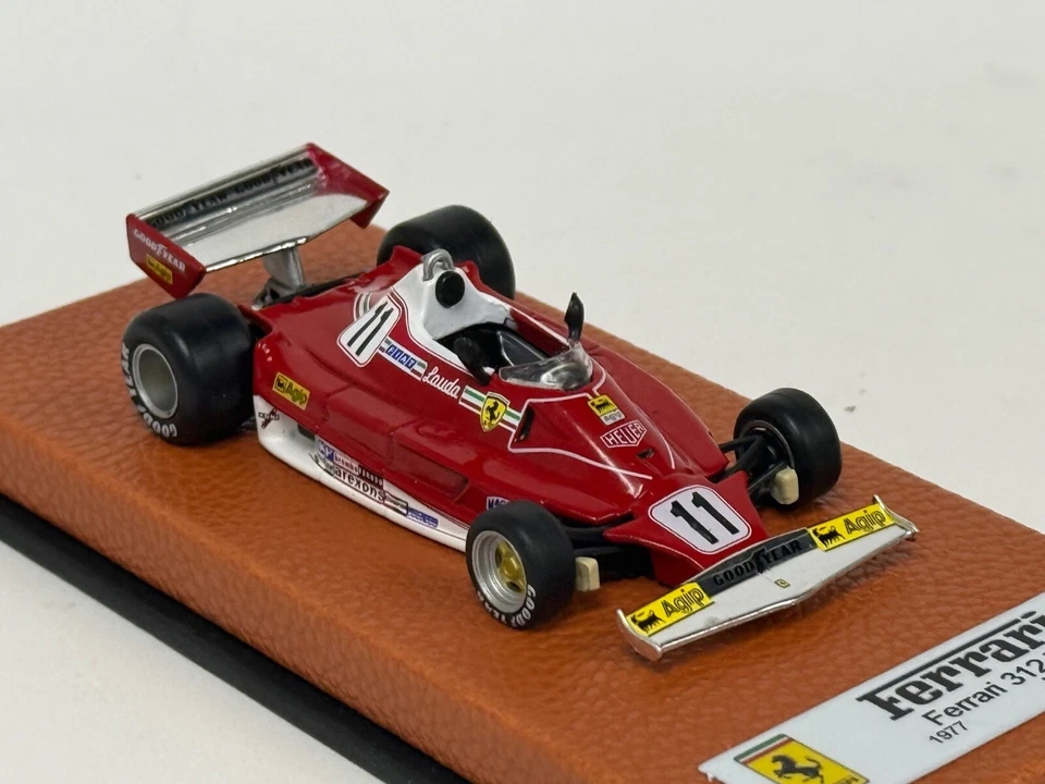 1/43 Ferrari 312 T2 from 1977 F1 Season of Niki Lauda Leather base JPN158 * - Image 4 of 4