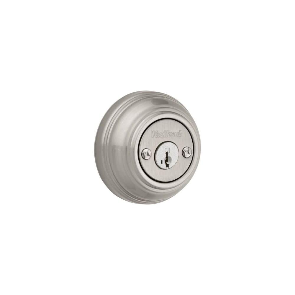 bbbページ Kwikset Smartkey Door Deadbolt Satin Nickel Double Cylinder Round