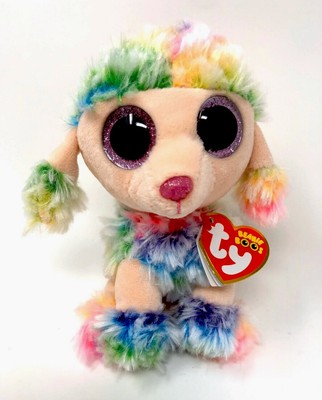 rainbow poodle beanie boo