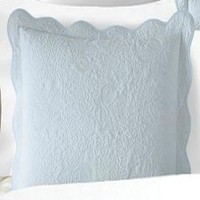 Martha Stewart Stenciled Leaves Standard Sham Blue, New, Free Shipping on sale Martha Stewart Stenciled Leaves Standard Sham Blue, New, Free Shipping on sale