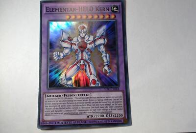 Yugioh ELEMENTAR-HELD KERN , shvi-dese2 Super Rare deutsch NM Limitierte Auflage