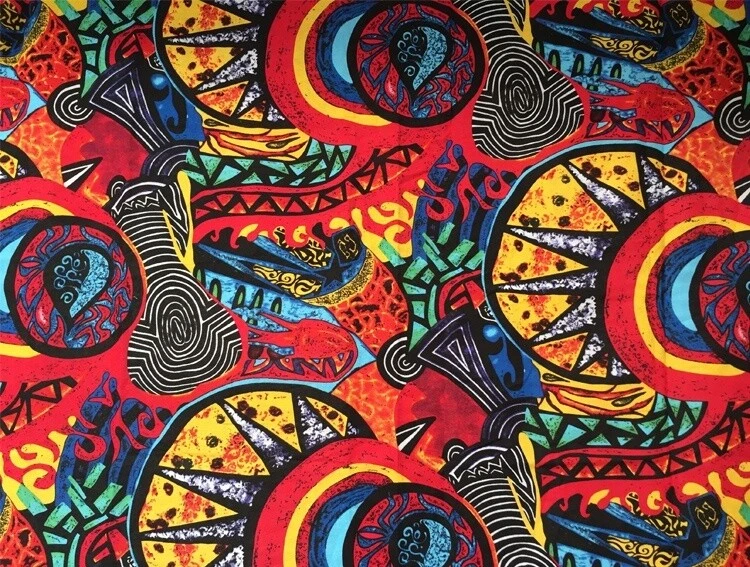 1M Ethnic Fabric Table Cloth Cotton Floral Upholstery Curtain Boho Dress DIY Sew - Image 3 of 4