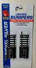 Life-Like Products 433-3008  Lighted Bumper  2-Pack -- Code 100 Nickel Silver