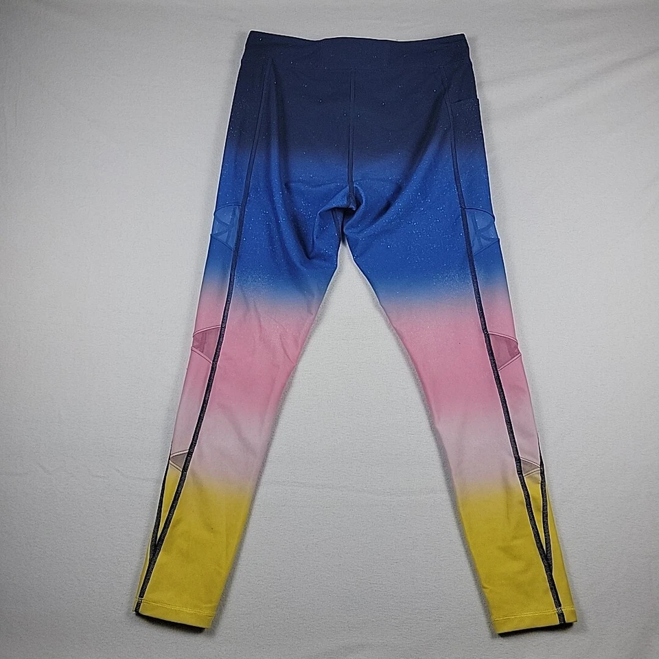 Leggings femininas HUK molinete desempenho tamanho médio bolsos coloridos - Imagem 4 de 4