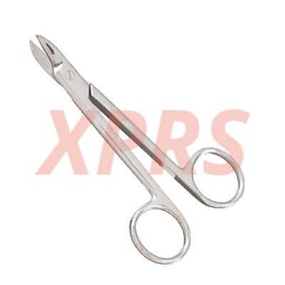 Set of 2 RA Matrix Crown & Collar Cutting Scissors, 4.25'', Serrated, Premium