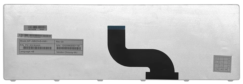 ORIGINAL HEBREW KEYBOARD ACER ASPIRE 5200 5220 5236 5242 5250 5251 5338 5340 - Image 3 of 3