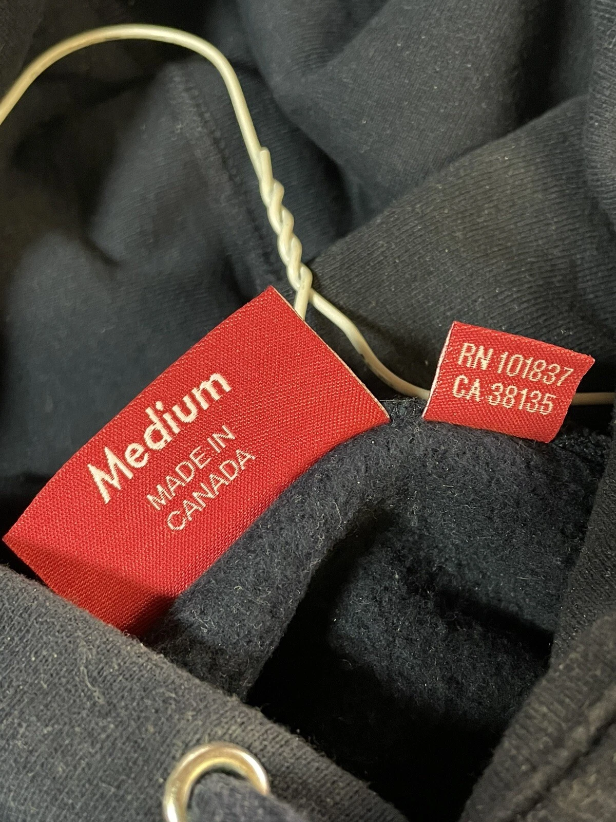 Felpa con cappuccio Supreme Gonz Reverse Weave nero semplice bianca uomo taglia media