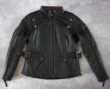 Harley Davidson Women's Beechwood Black Leather Riding Jacket Vest M 97198-18vw
