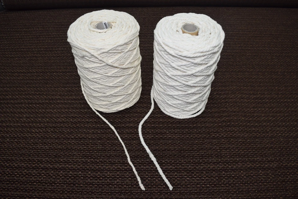 NATURAL COTTON PIPING CORD 3mm 4mm 5mm 6mm MACRAME CUSHIONS CRAFT - Image 2 of 4