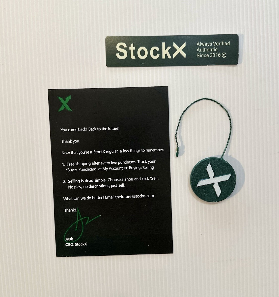 Stock X Tag Set NEW Unused! w/QR Code | eBay