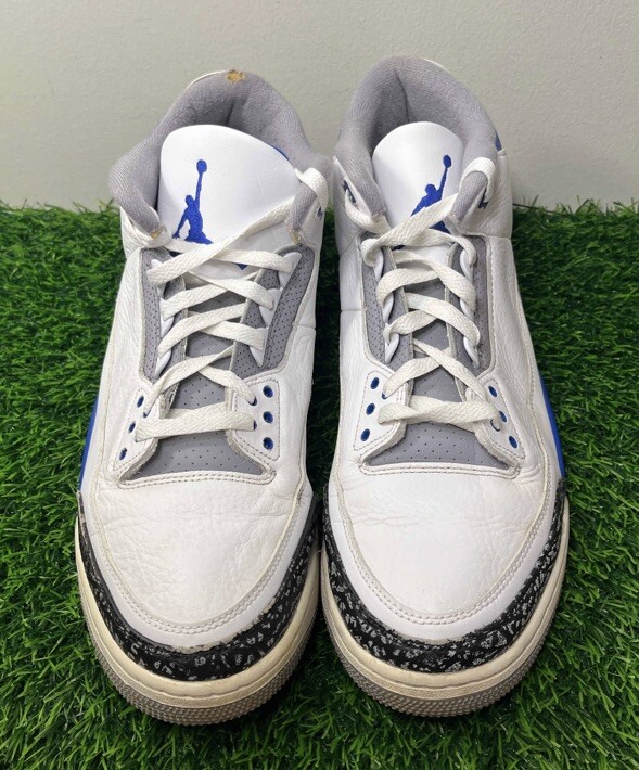 Nike Air Jordan 3 III Retro Racer Blue White Size 13 Sneakers