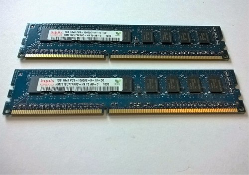 HP 2GB Kit (2x1GB) 2Rx8 PC3-10600E DDR3-1333MHz ECC Server Memory 500208-061 - Picture 3 of 12
