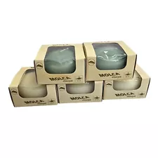 5 Molca Designs Floating Candles Off White Green Unscented Made Netherlands New