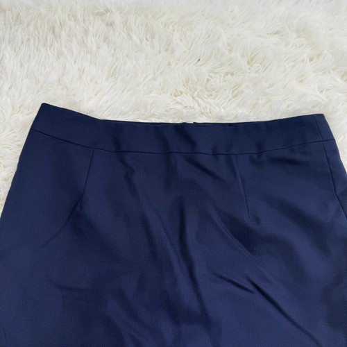 Maureen Gallagher Wool Pencil Skirt Career Office Wear Navy Blue Size Waist 29 - 第 6/11 張圖片