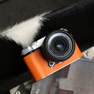 Cam-in Real Swift Leather Camera Half Case For Fujifilm Fuji XM5 Protector Cover