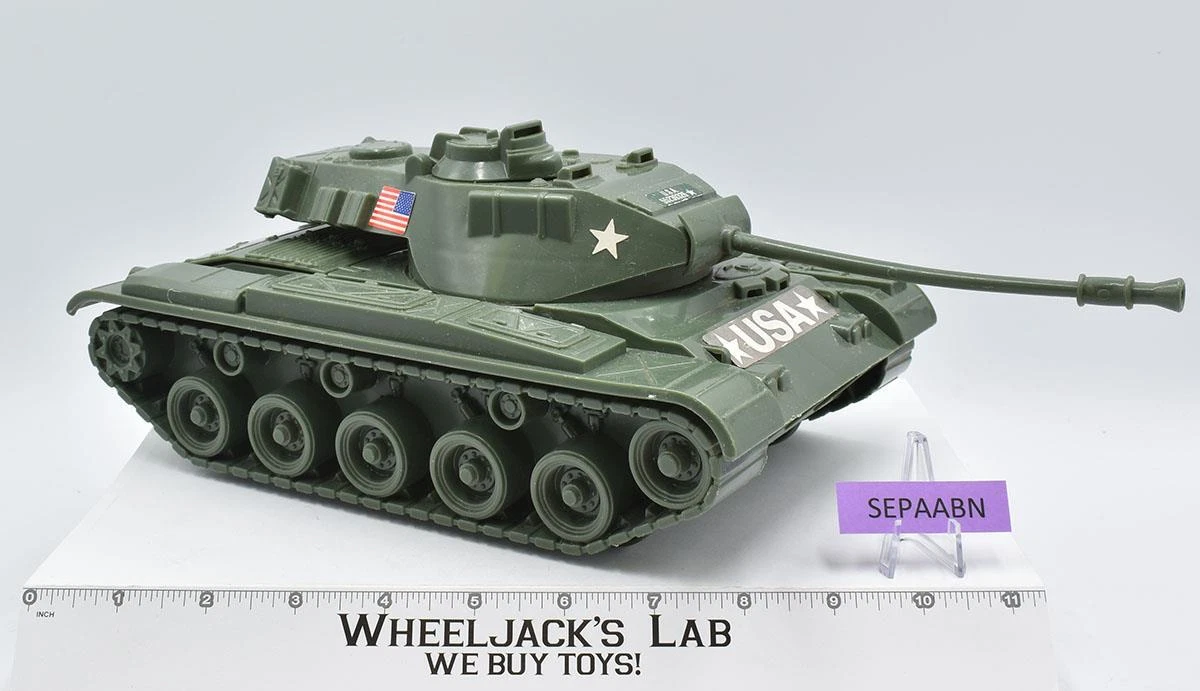Green Army Tank Processed Plastic Co. Tank 7520 Vintage eBay