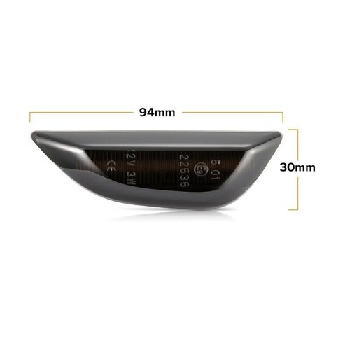 Dynamic Side Marker LED Turn Signal Indicator Blinker Lights For Opel Mokka - Picture 4 of 10