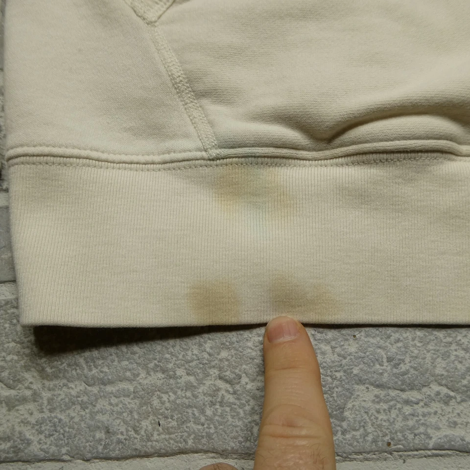 Sudadera con Capucha DE COLECCIÓN Denim Supply Ralph Lauren Talla L Marfil Blanco Vellón Con Capucha Y2K Foto 3 de 4