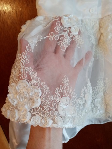 Nannette baby dress Size 6/9 Mo. Easter, wedding, baptismal..stunning. Details! - Picture 10 of 12