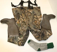 Hodgman Wadewell 2-Ply Chest Waders Camouflaged Size 7 Duck Hunting Fishing