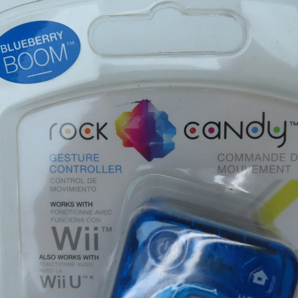 PDP Rock Candy Gesture Controller For Nintendo Wii/Wii U Blueberry Boom New - Image 4 of 4