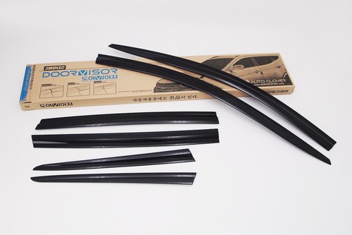 Smoke Tinted Weather shields 6P for 2013 - 2018 Ford Escape ( Kuga ) - Picture 6 of 12