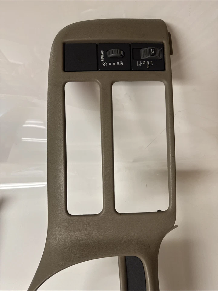 Cuadro de instrumentos Chevy Astro GMC Safari 1996-2005 bisel radio moldura OEM gris Foto 4 de 4