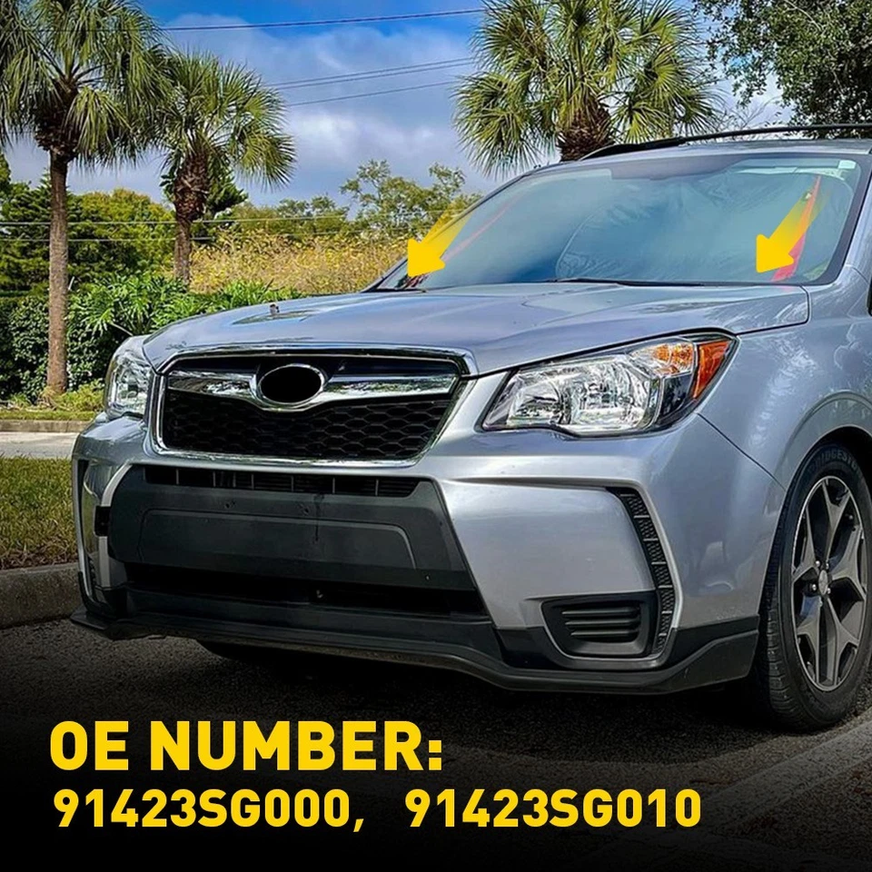 Para Subaru Forester 2014-2018 limpiaparabrisas cubierta panel de moldura goma LH RH EXD Foto 3 de 4